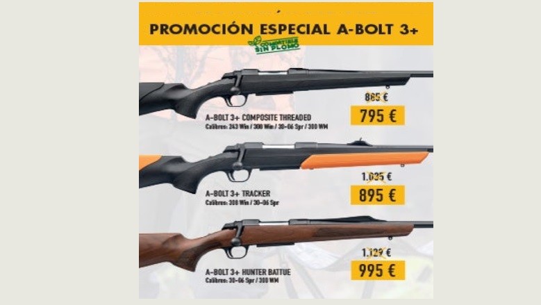 Promoción Browning A-Bolt 3+